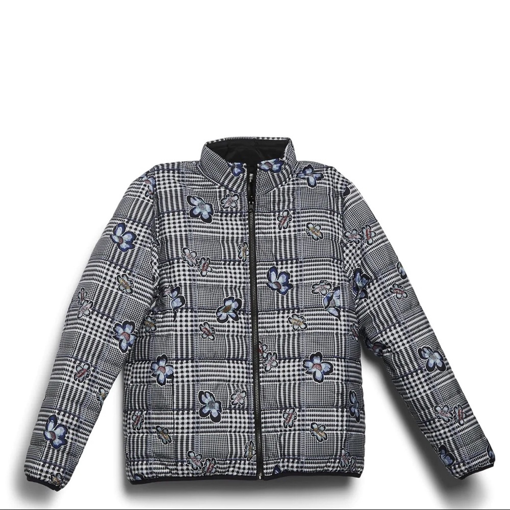 Vera Bradley Reversible Puffer Jacket in Bedford Plaid Size M NWT - Picture 1 of 7
